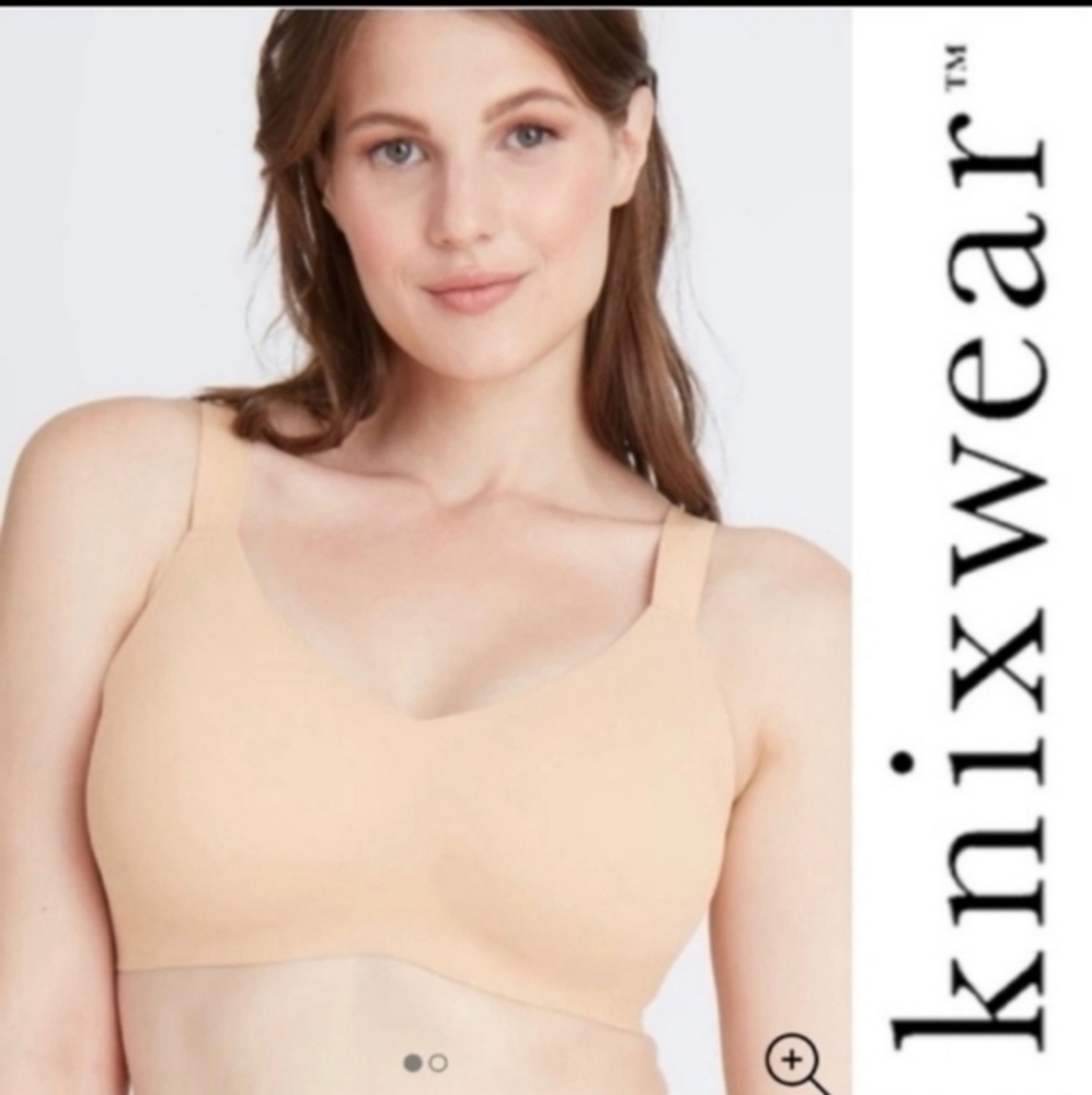 New Knix Padded V neck‎ bra,2 in 1 wide straps,7+,fits 36F,38E/DDD/F